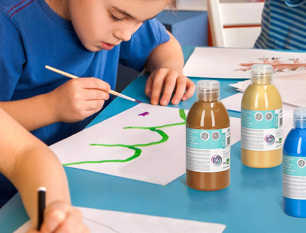 PINTURA ACRILICA LIDERPAPEL BOTE DE 250 ML MARRON