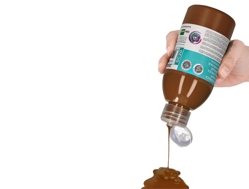 PINTURA ACRILICA LIDERPAPEL BOTE DE 250 ML MARRON